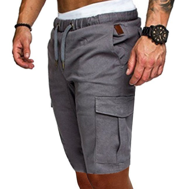 Herren Cargo-Shorts mit elastischem Bund und praktischen Taschen Heidi-Mode