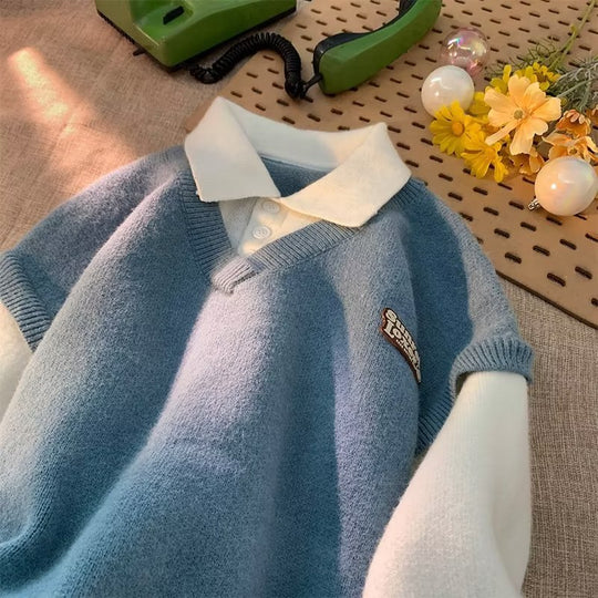 Herren Strickpoloshirt Heidi-Mode