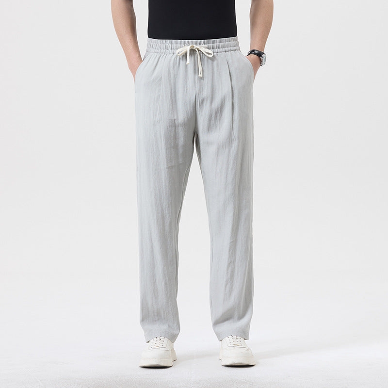 Herren lässige Leinen-Loungehose im Zen-Stil