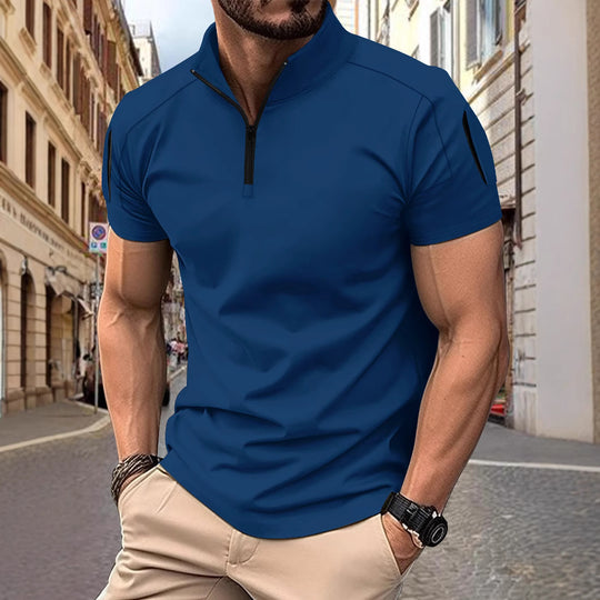 Herren Kurze Ärmel Poloshirt Heidi-Mode