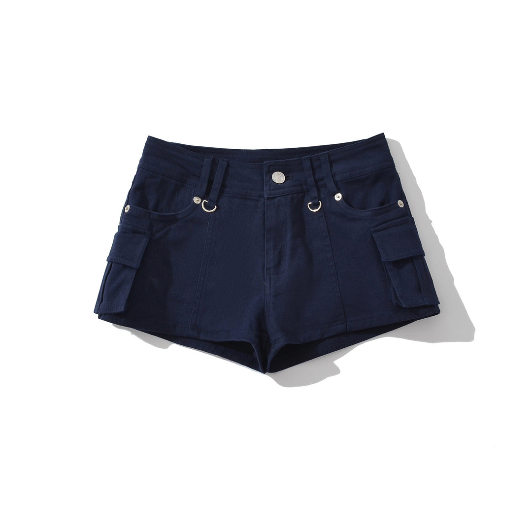 Damen Cargo-Shorts mit praktischen Taschen und elastischem Bund Heidi-Mode