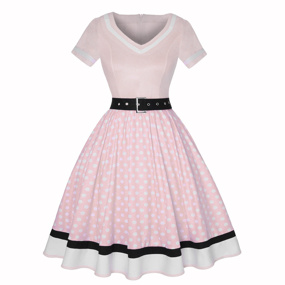 Heidi Mode | Vintage Hepburn Polka Dot Kleid