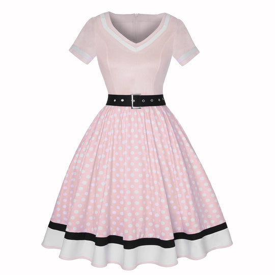 Heidi Mode | Vintage Hepburn Polka Dot Kleid
