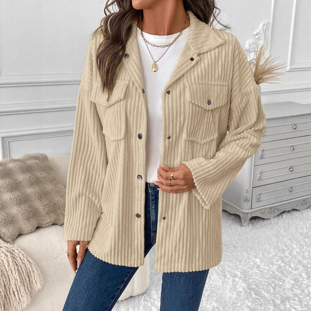 Damen Oversize Kordjacke Heidi-Mode