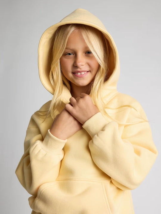 Damen lässiges Kapuzenpullover mit geräumiger Kängurutasche und kuscheligem Material Heidi-Mode