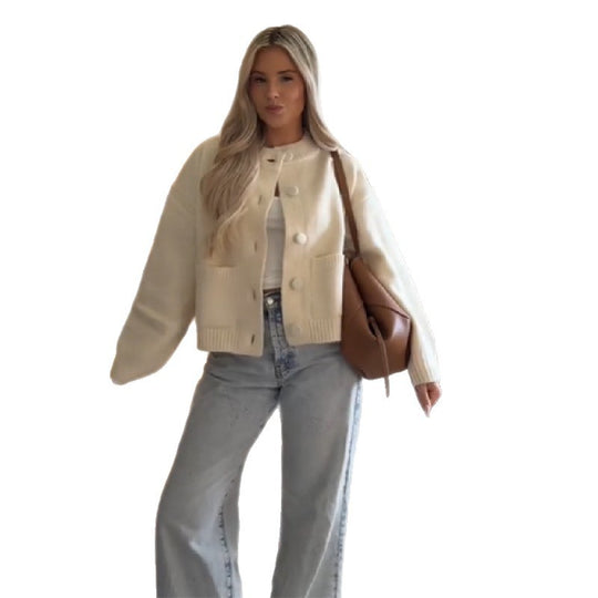 Damen Oversized Strickjacke Heidi-Mode