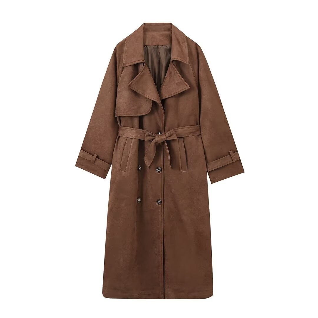 Damen eleganter Trenchcoat mit trendigem Oversized-Schnitt Heidi-Mode