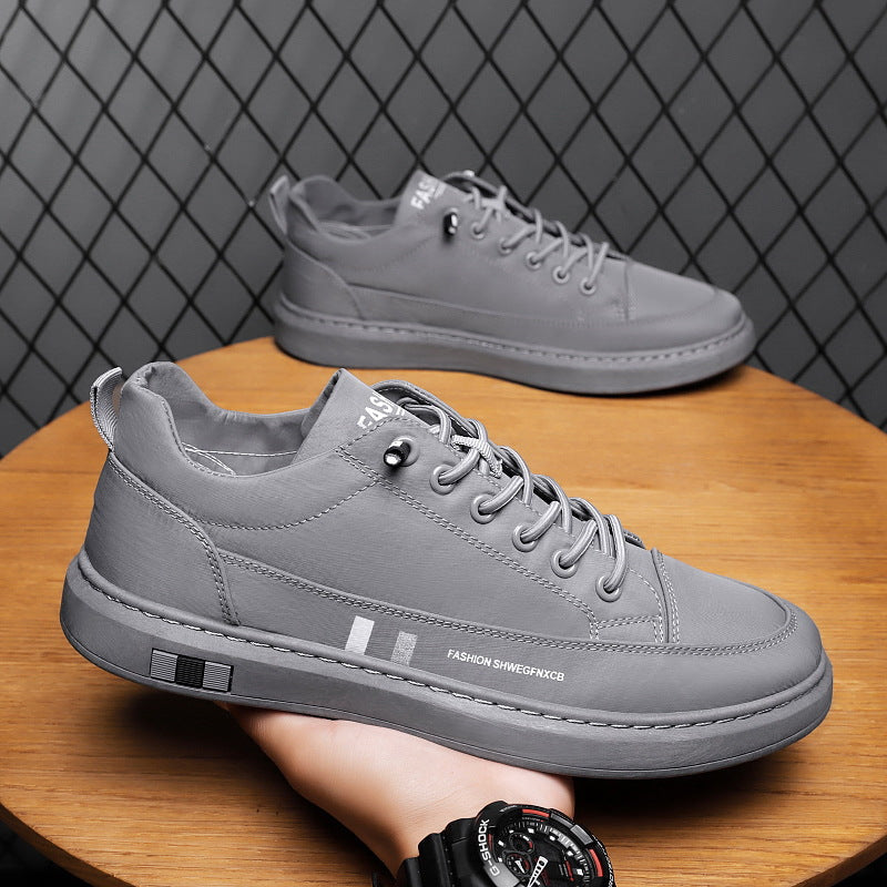 Femme Freizeit Leder Sneakers Heidi-Mode