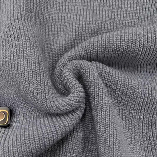Damen Modisches Strickkleid mit hohem Kragen und oversize Schnitt Heidi-Mode
