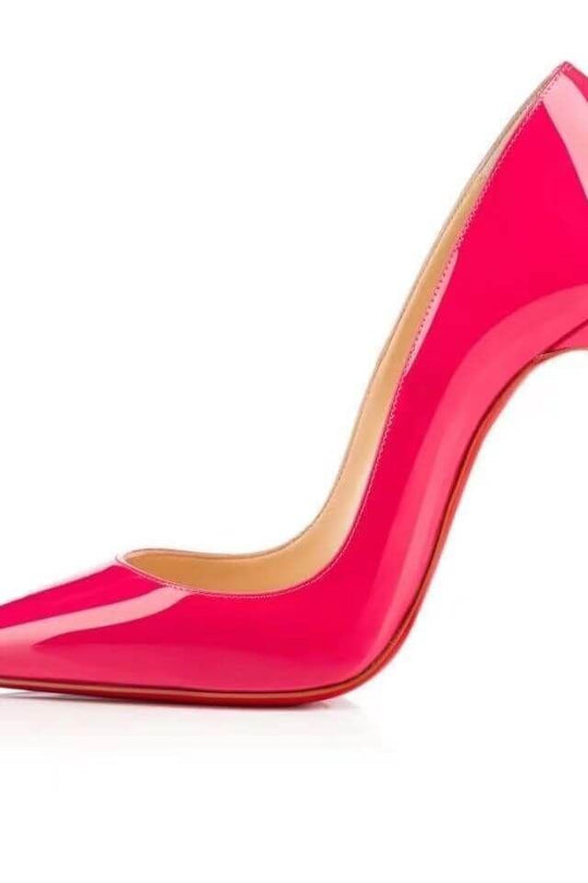 Heidi-Mode | Spitz Zulaufende 1rote Boden Schuhe