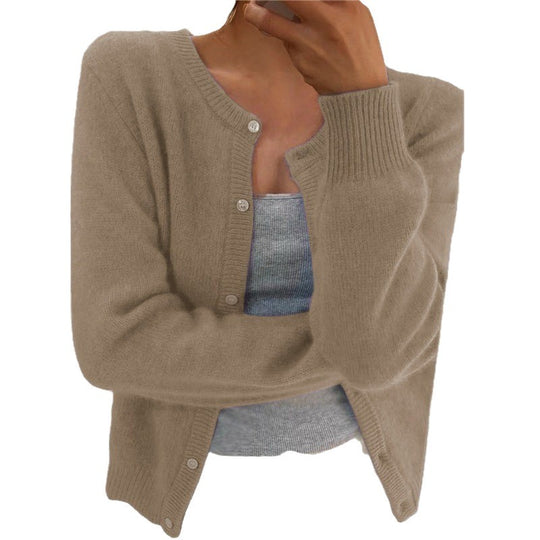 Damen kuschelige Strickjacke Heidi-Mode