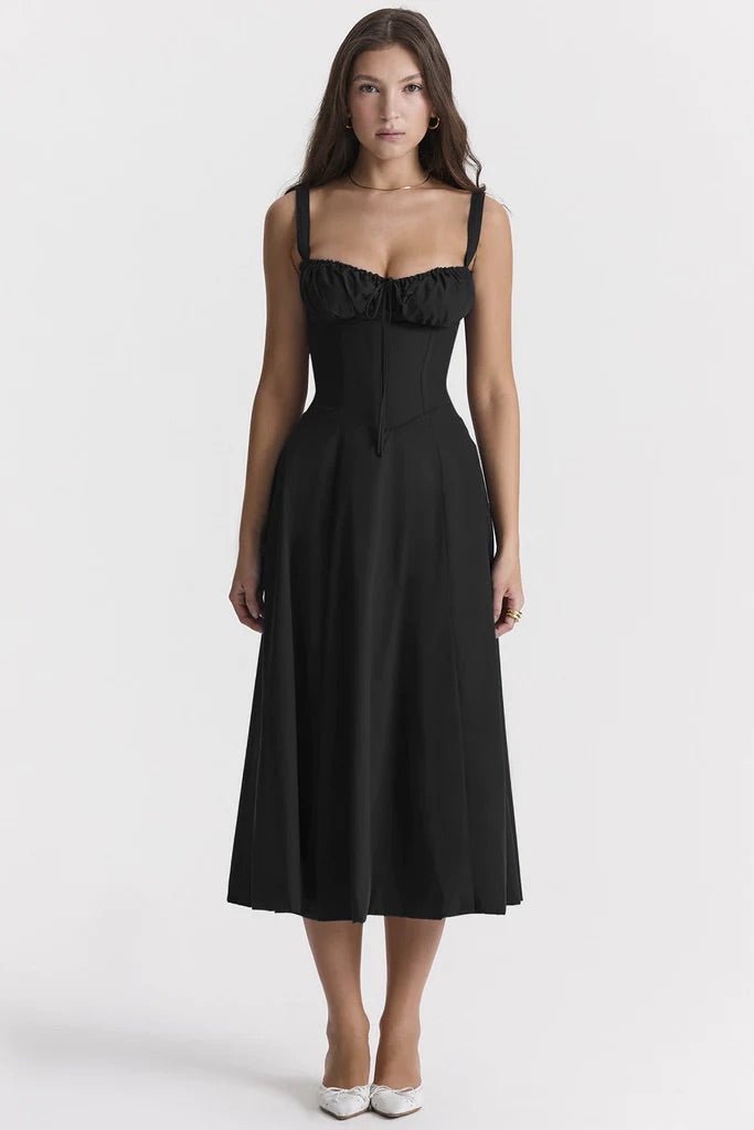 Heidi-Mode | Blumen Kleid mit Korsett