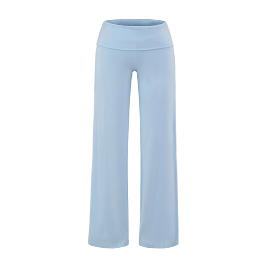 Damen weite Yoga-Hose mit hohem Bund und atmungsaktivem Stoff Heidi-Mode