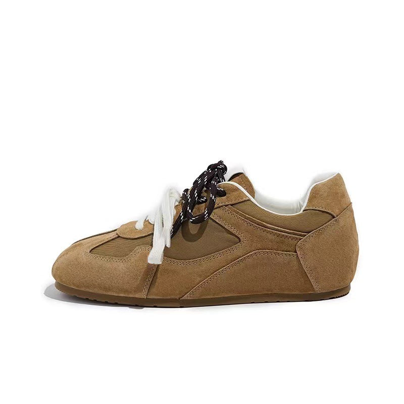 Damen Retro Wildleder Sport Sneakers Heidi-Mode