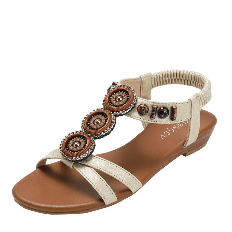 Damen Bunte Ethno Sandalen Heidi-Mode