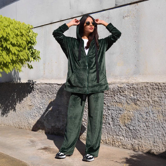 Damen bequeme und stilvolle Kapuzenjacke Heidi-Mode