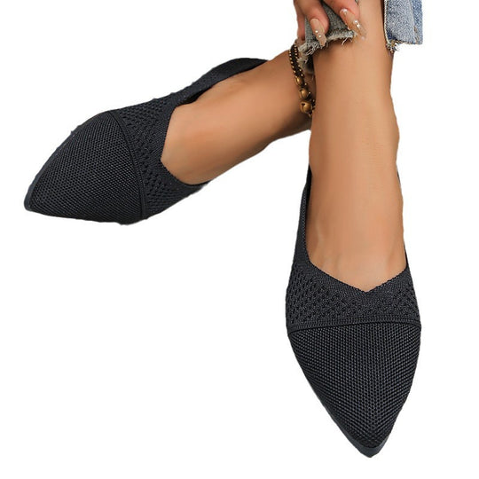 Damen Elegante und bequeme Slipper mit atmungsaktivem Obermaterial Heidi-Mode