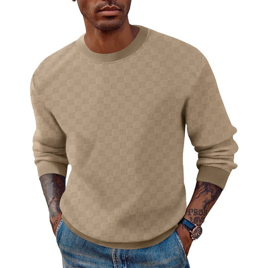 Herren Strickpullover mit strukturiertem Design Heidi-Mode