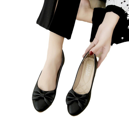 Damen elegante Ballerinas mit raffiniertem Schleifen-Design und weicher Polsterung Heidi-Mode