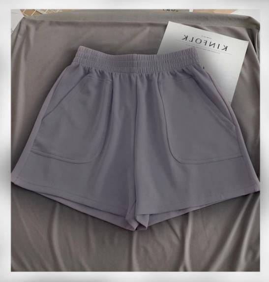 Damen bequeme Sport-Shorts mit elastischem Bund und praktischen Taschen Heidi-Mode