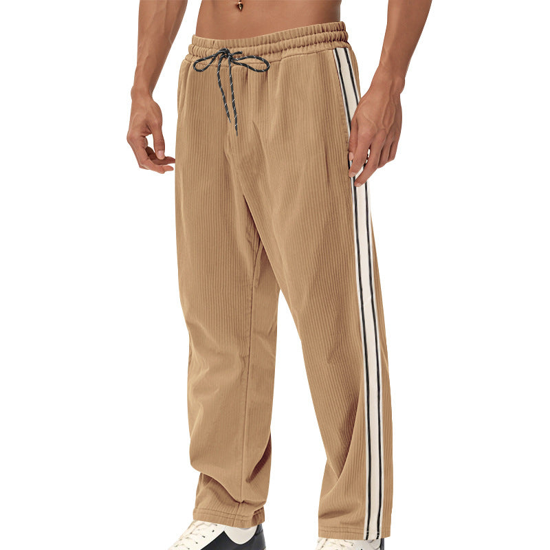 Herren Sportliche Freizeithose mit seitlichen Streifen Heidi-Mode