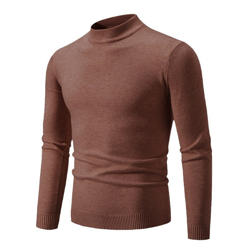 Herren Rollkragenpullover aus weichem Strickmaterial Heidi-Mode