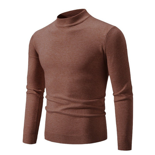 Herren Rollkragenpullover aus weichem Strickmaterial Heidi-Mode