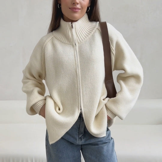 Damen modischer Strickpullover Heidi-Mode