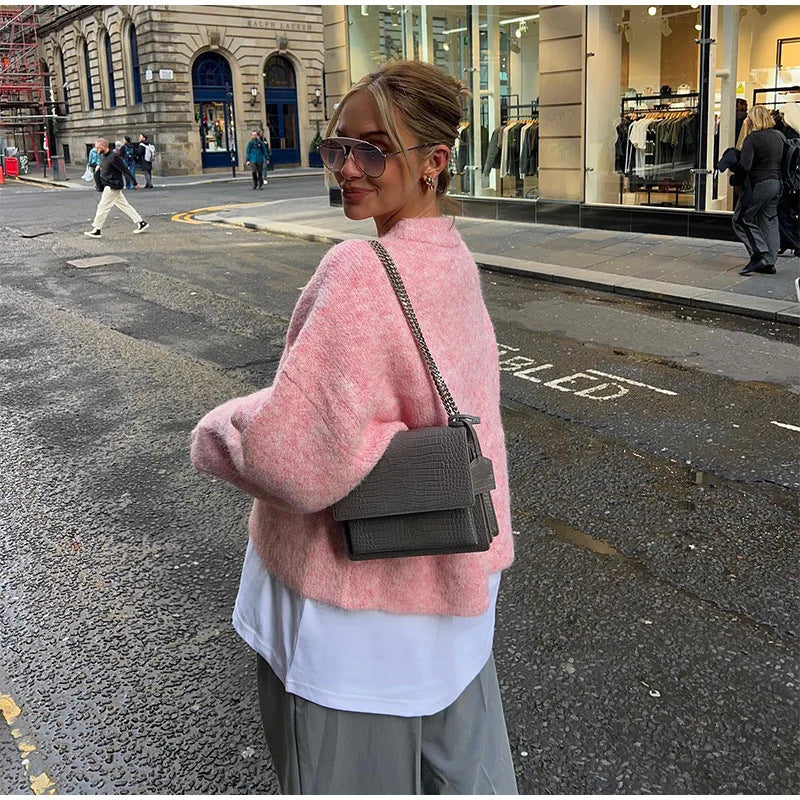 Damen Kuscheliger Oversized-Pullover Heidi-Mode