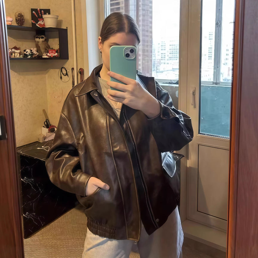 Damen jacke im Vintage-Stil mit lässigem Schnitt Heidi-Mode