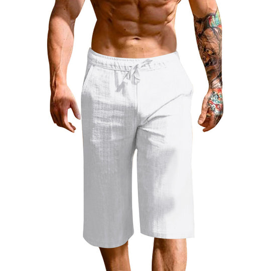 Herren bequeme Sport-Shorts mit elastischem Bund und verstellbarem Kordelzug Heidi-Mode