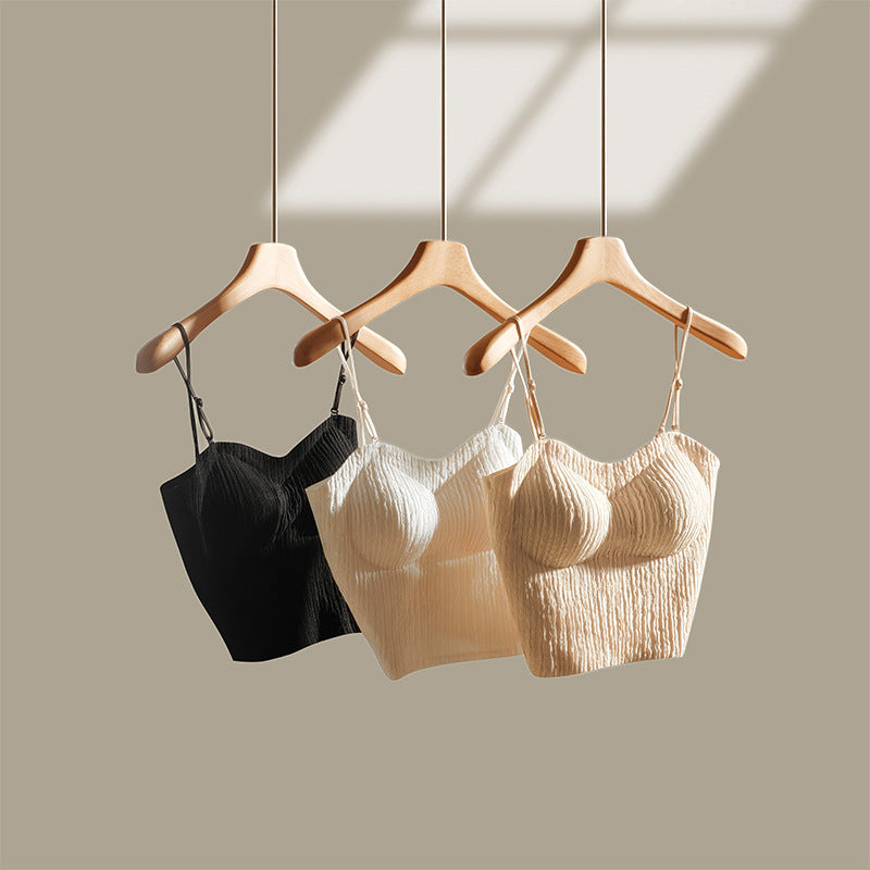 Femme Crinkle Stoff Bralette Heidi-Mode