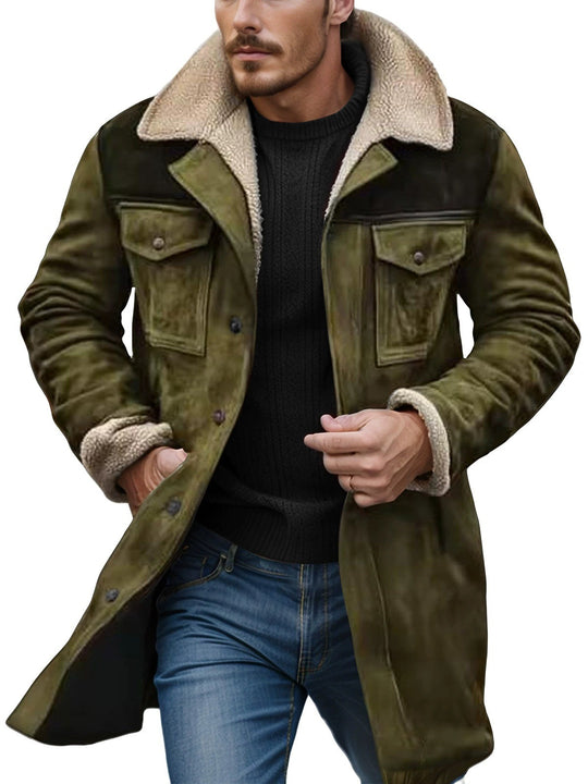 Herren Warm gefütterte Modische Jacke Heidi-Mode