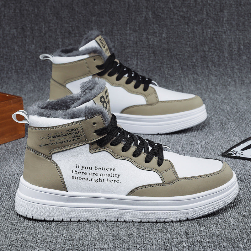 Damen High-Top Sneakers mit warmem Innenfutter und rutschfester Sohle Heidi-Mode