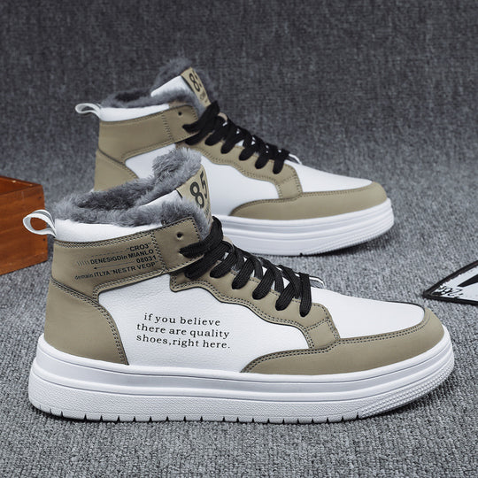 Damen High-Top Sneakers mit warmem Innenfutter und rutschfester Sohle Heidi-Mode