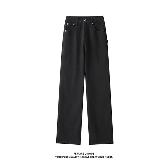 Herren Weitgeschnittene Jeans mit hohem Bund und praktischen Taschen Heidi-Mode