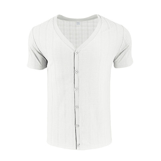 Herren kurzärmliges Hemd mit strukturiertem Design Heidi-Mode