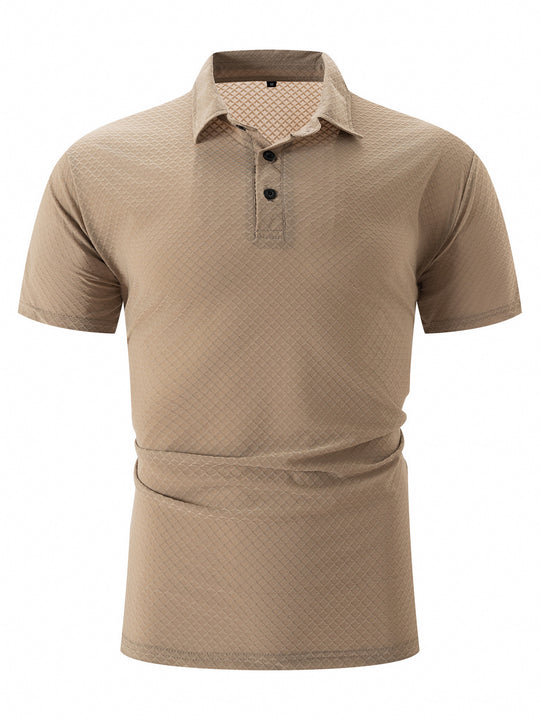 Herren Poloshirt mit strukturiertem Design und atmungsaktiven Eigenschaften Heidi-Mode