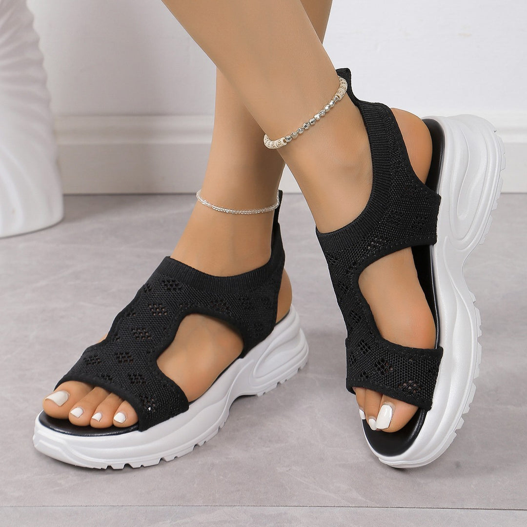Damen Komfortable Sportsandalen mit atmungsaktivem Obermaterial und rutschfester Sohle Heidi-Mode