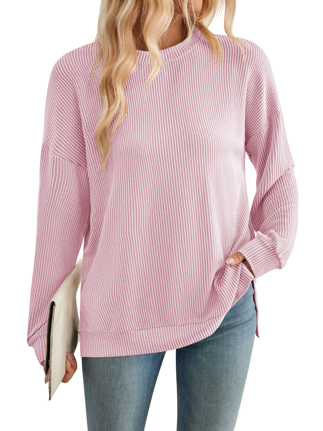 Damen lässiger Strickpullover Heidi-Mode