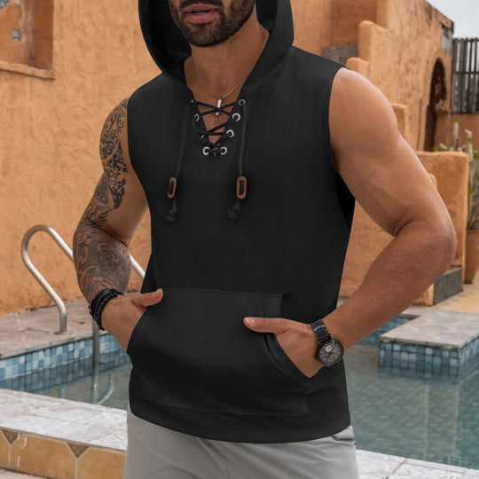 Herren Kapuzen-Workout-Shirt Heidi-Mode