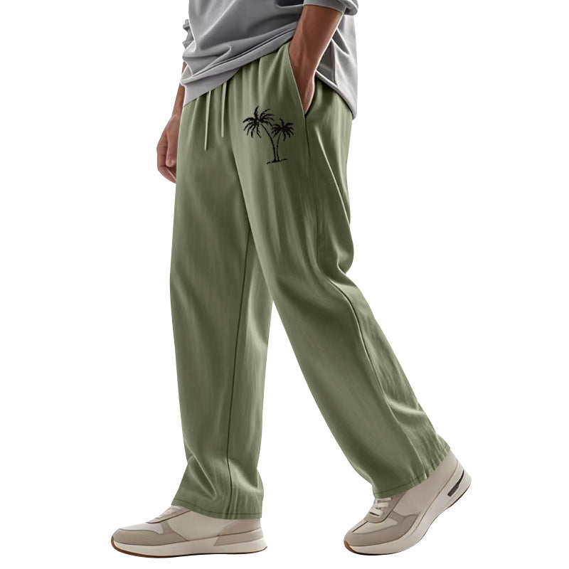 Herren Legere Freizeithose mit seitlichem Logodruck Heidi-Mode