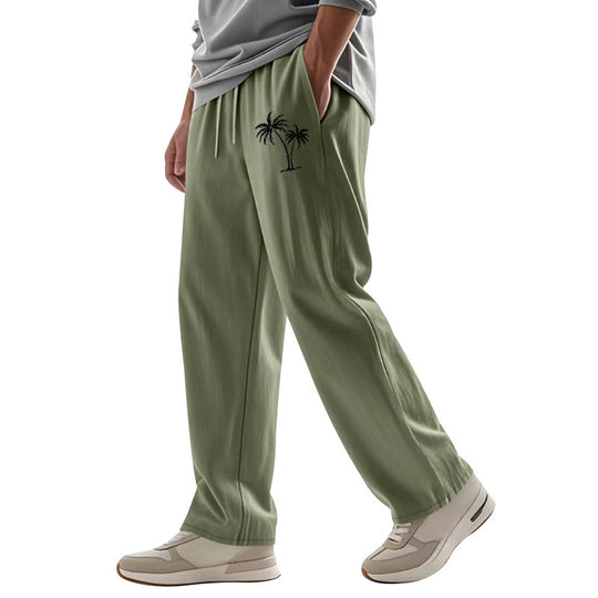 Herren Legere Freizeithose mit seitlichem Logodruck Heidi-Mode