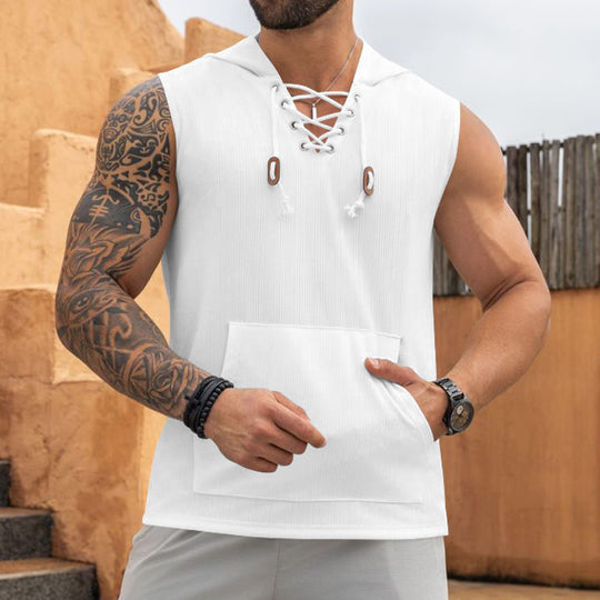 Herren Kapuzen-Workout-Shirt Heidi-Mode