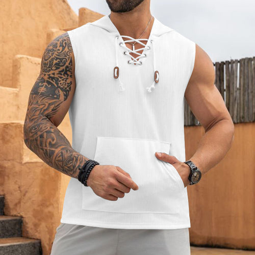Herren Kapuzen-Workout-Shirt Heidi-Mode