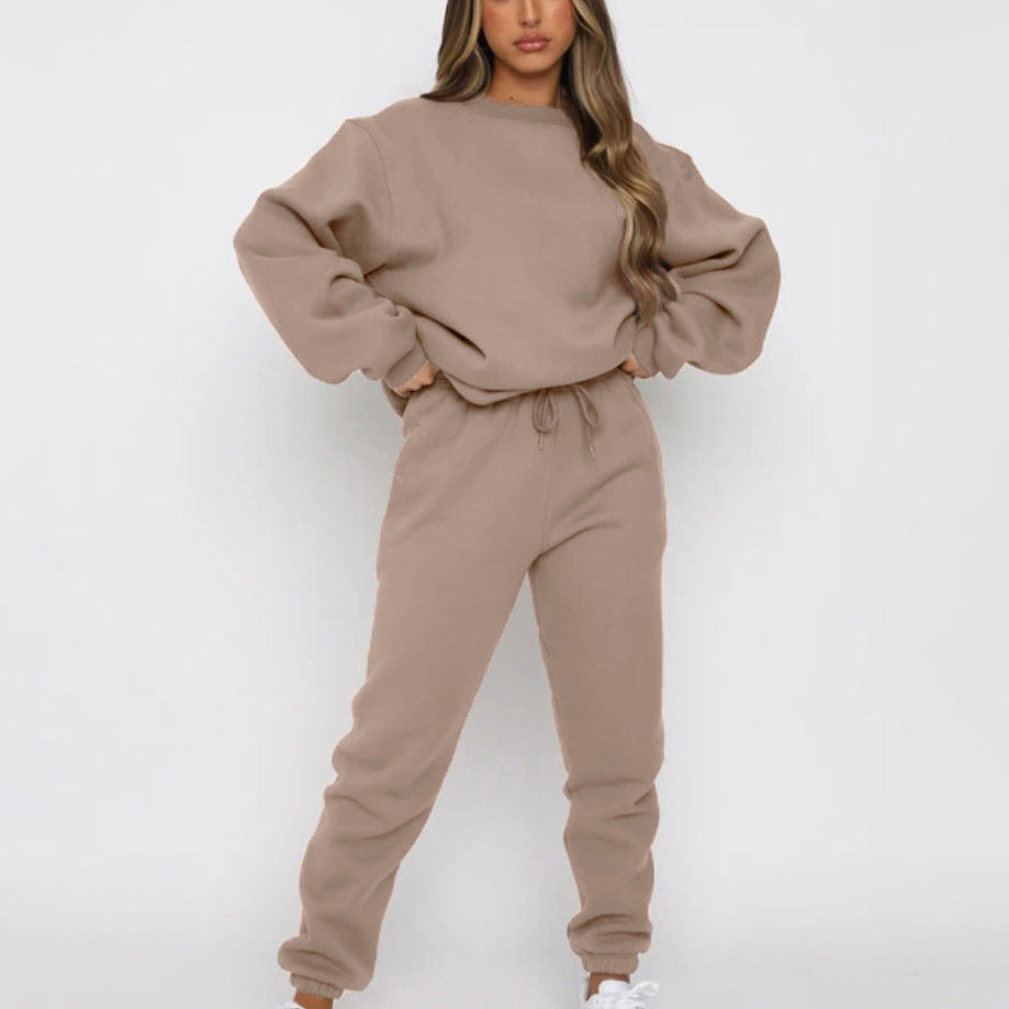 Damen angesagtes Oversized Loungewear-Set aus weichem Fleece Heidi-Mode