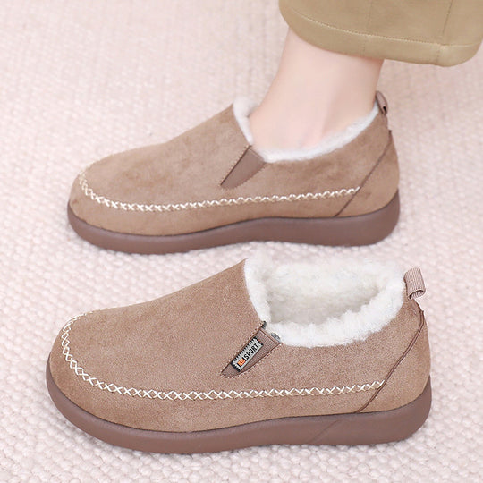 Damen Gemütliche Hausschuhe mit warmem Innenfutter Heidi-Mode