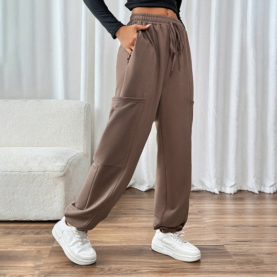 Damen Hochwertige Freizeithose mit elastischem Bund und praktischen Seitentaschen Heidi-Mode