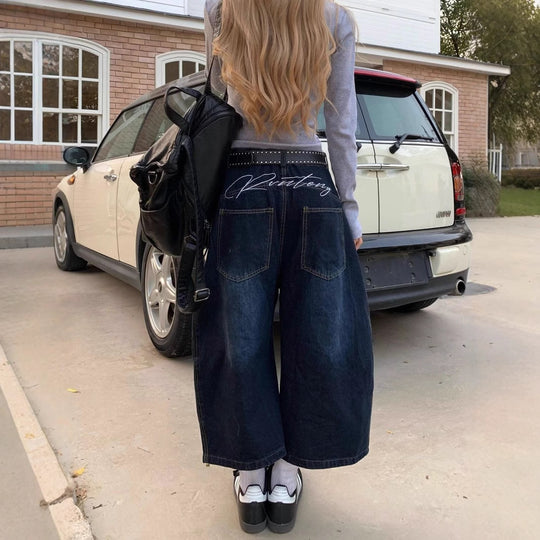 Damen Bequeme Oversized-Freizeitjacke mit Kapuze und Druck Heidi-Mode