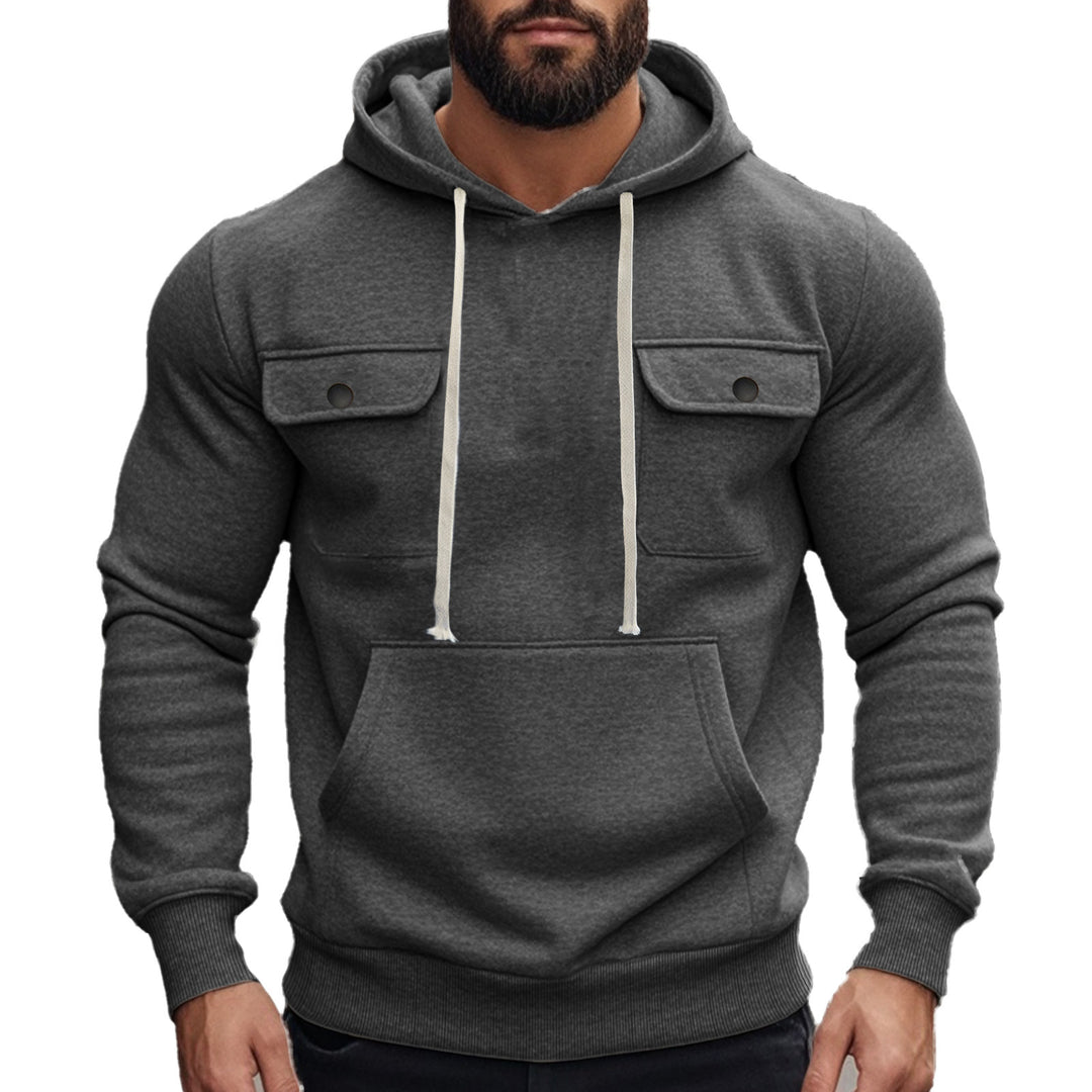 Herren Kapuzenpullover mit praktischen Pattentaschen und modernem Design Heidi-Mode